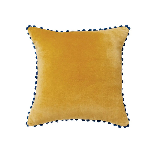 Cushion Cover with Pom Poms