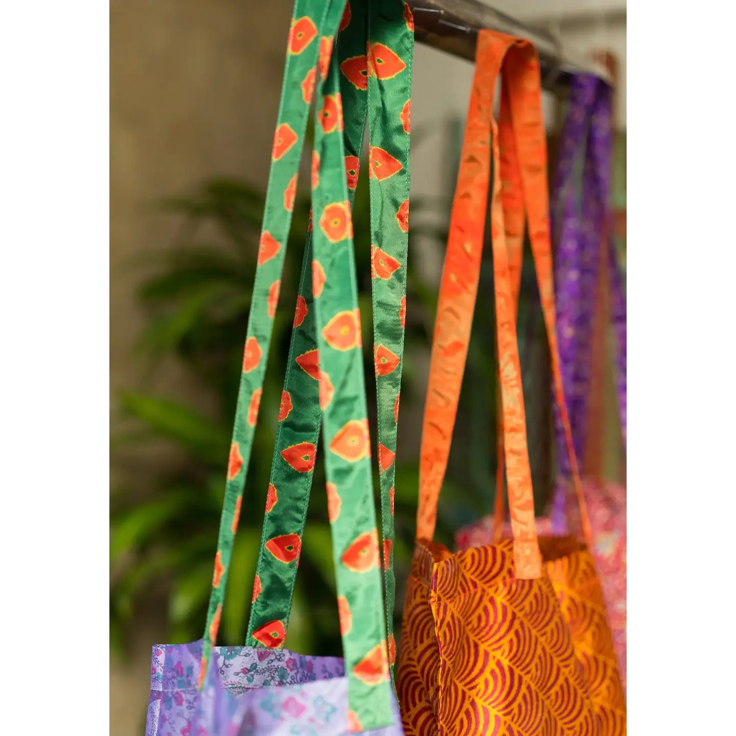 Recycled Sari Fabric Tote Bag