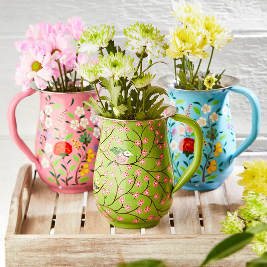 Sabiha Hand Painted Enamel Jug