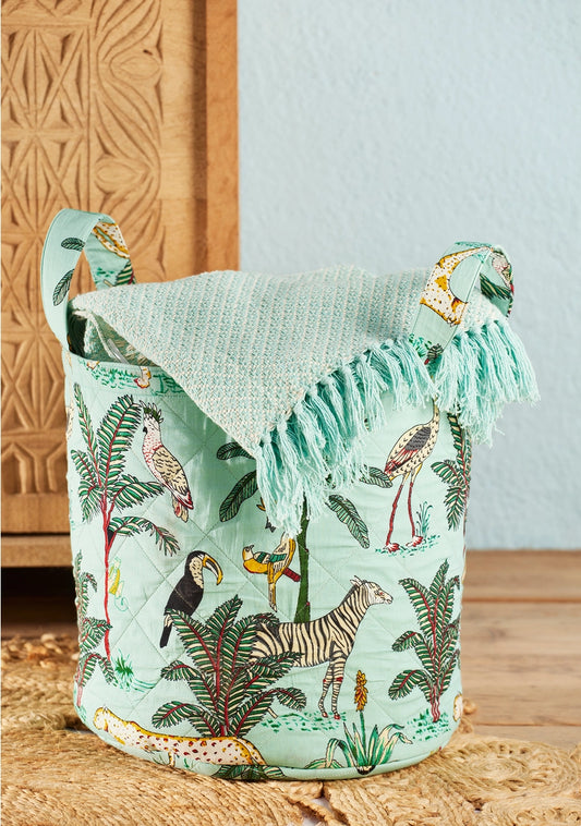 Jungle Print Storage Laundry Bag