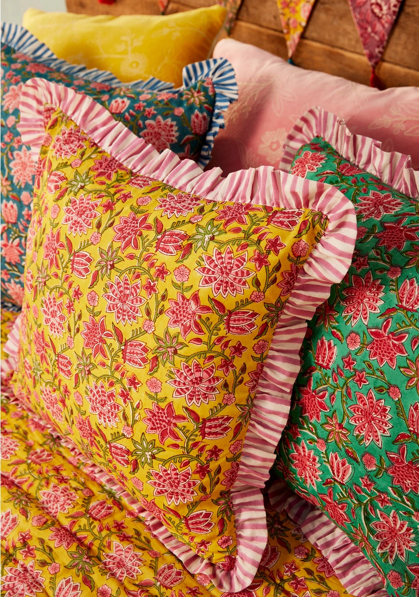 Sanganeri Block Print Cushion Cover