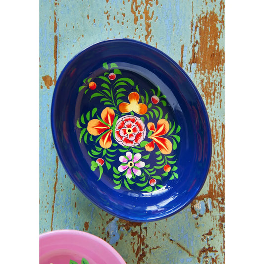 Hand Painted Oval Trinket Dish