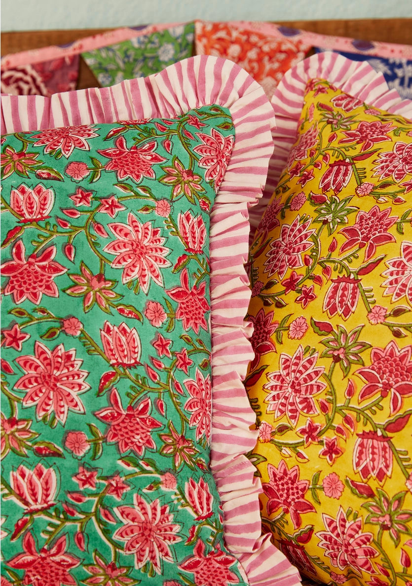 Sanganeri Block Print Cushion Cover