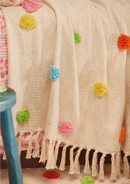 Tufted Dot Throw