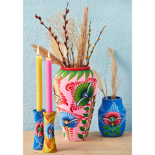 Handpainted Terracotta Vase