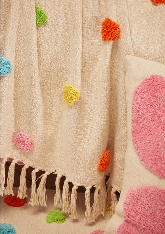 Tufted Dot Throw