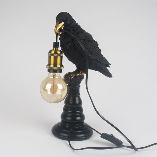 Gothic Raven Table Lamp