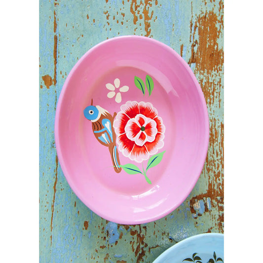 Hand Painted Oval Trinket Dish