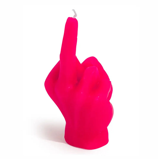 Hot Pink Middle Finger Candle