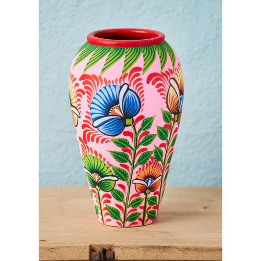 Handpainted Terracotta Vase