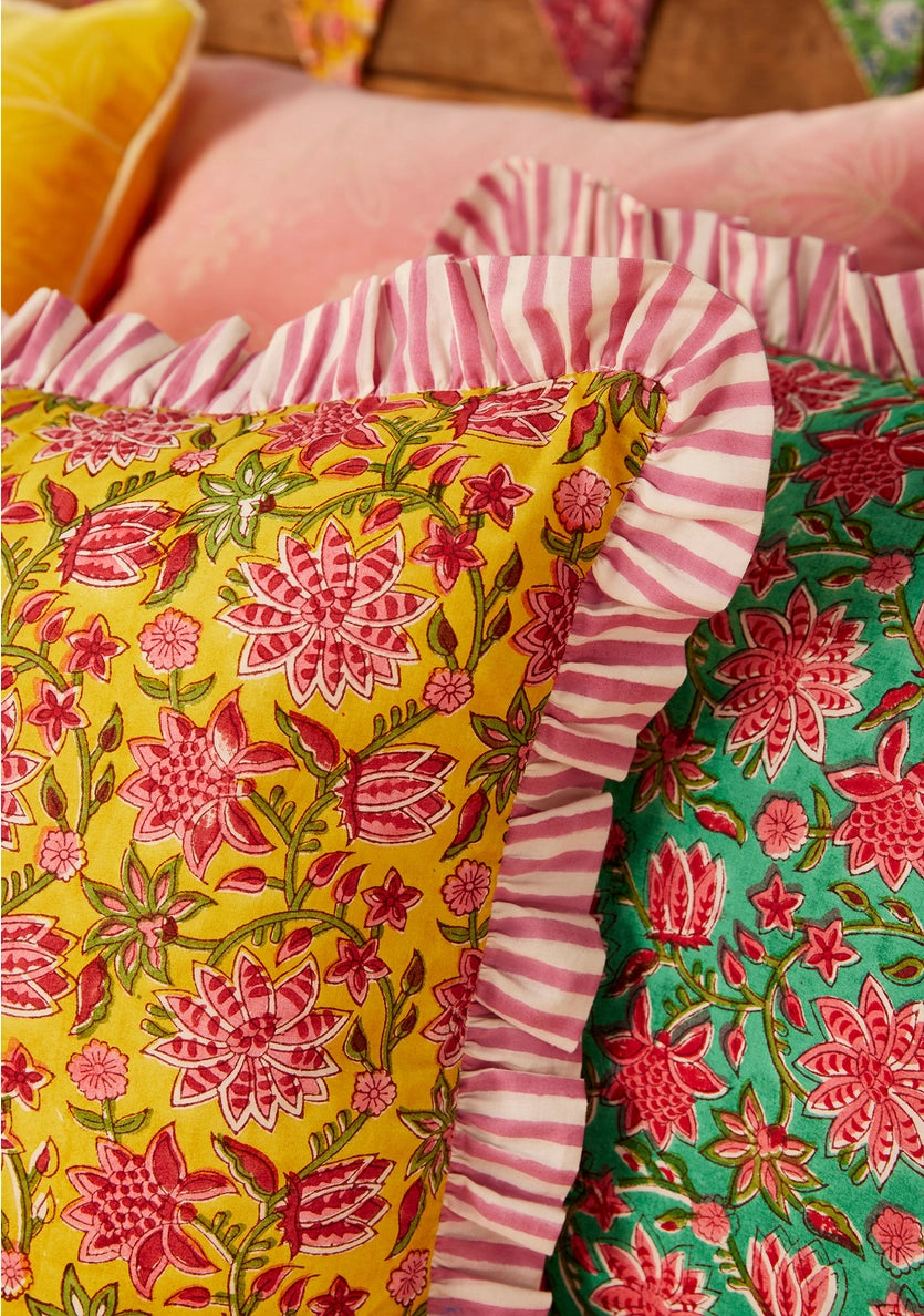 Sanganeri Block Print Cushion Cover