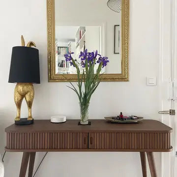 Table Lamp Hiding Bunny