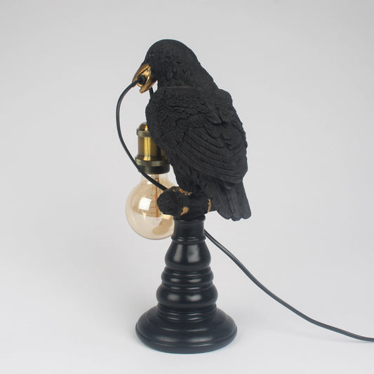 Gothic Raven Table Lamp