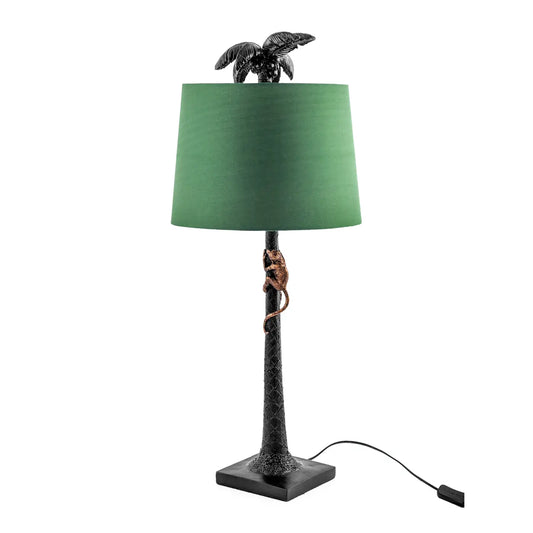 Palm Tree Monkey Table Lamp