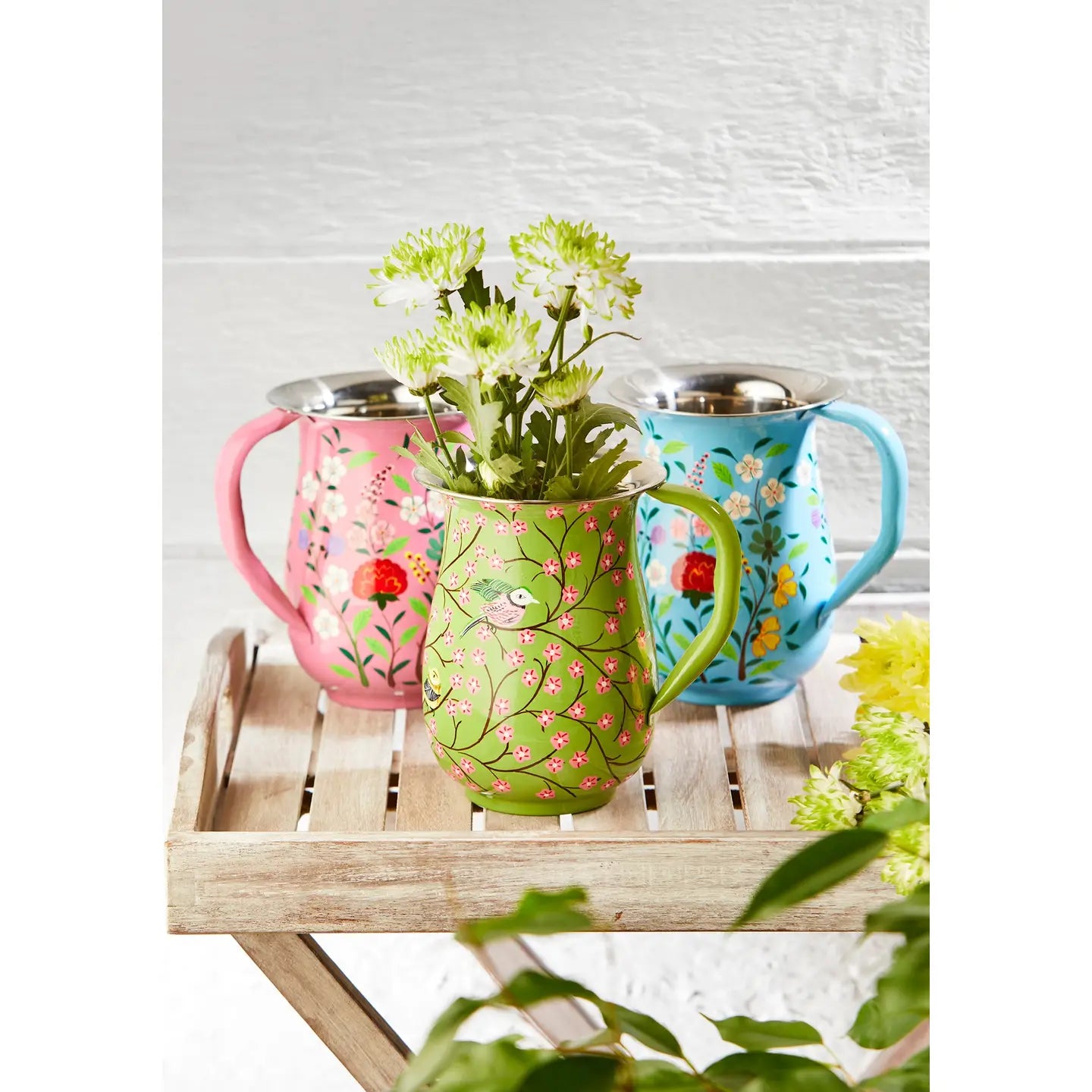 Sabiha Hand Painted Enamel Jug