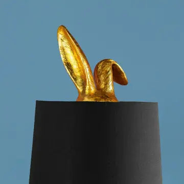 Table Lamp Hiding Bunny
