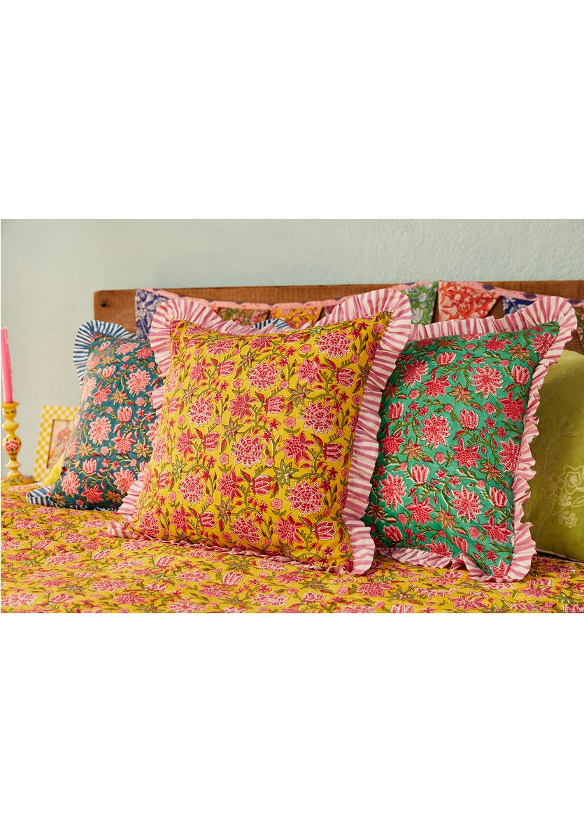 Sanganeri Block Print Cushion Cover