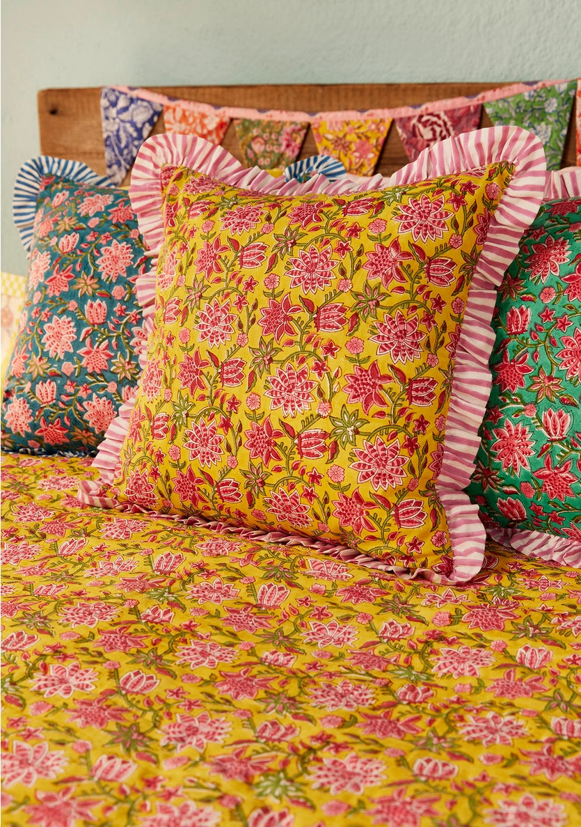 Sanganeri Block Print Cushion Cover